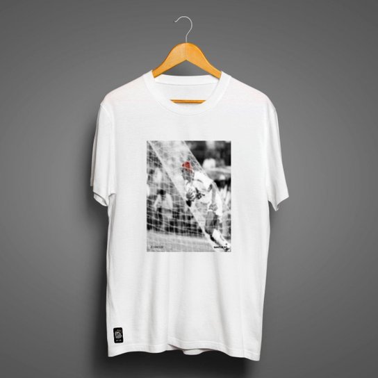 Camiseta Santos Masculina Zé Carretilha Cabelo Laranja