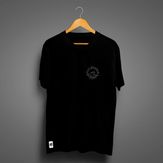 Camiseta Santos Masculina Zé Carretilha Mar Branco