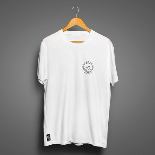 Camiseta Santos Masculina Zé Carretilha Mar Branco