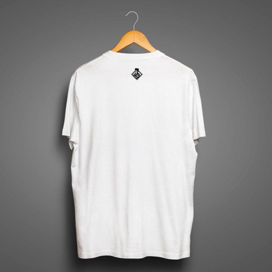Camiseta Santos Masculina Zé Carretilha Mar Branco