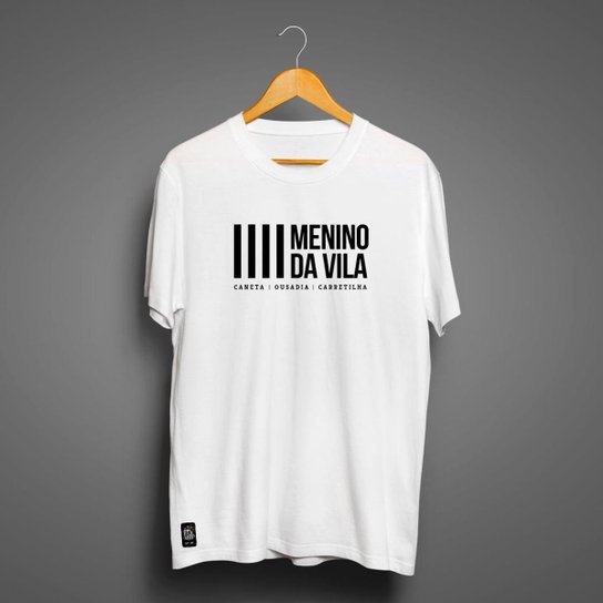 Camiseta Santos Masculina Zé Carretilha Menino da Vila