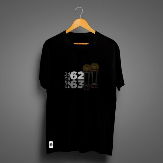 Camiseta Santos Masculina Zé Carretilha Mundial 62/63