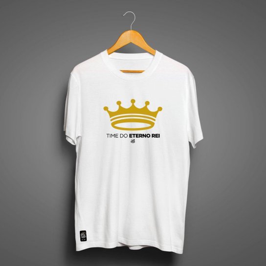 Camiseta Santos Masculino Zé Carretilha Eterno Rei Estampa