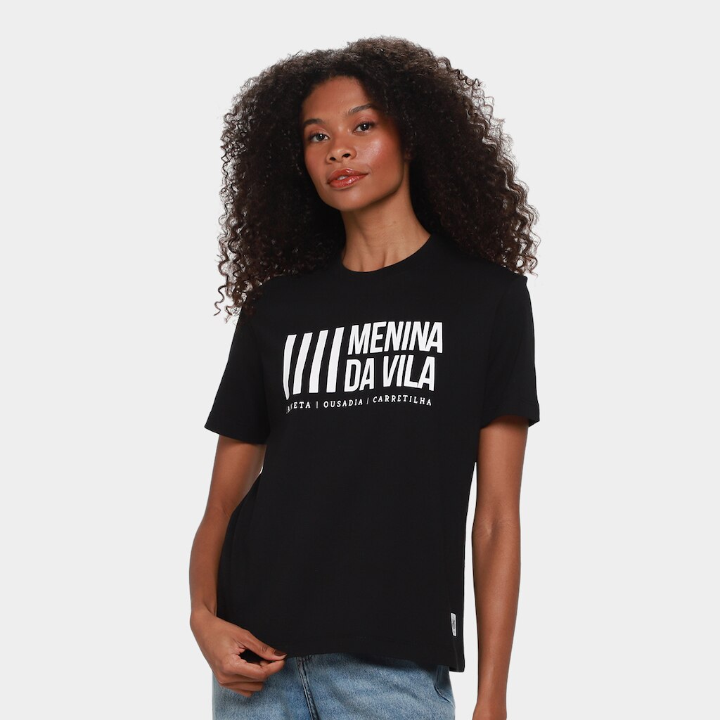 Camiseta Santos Menina Da Vila Feminina