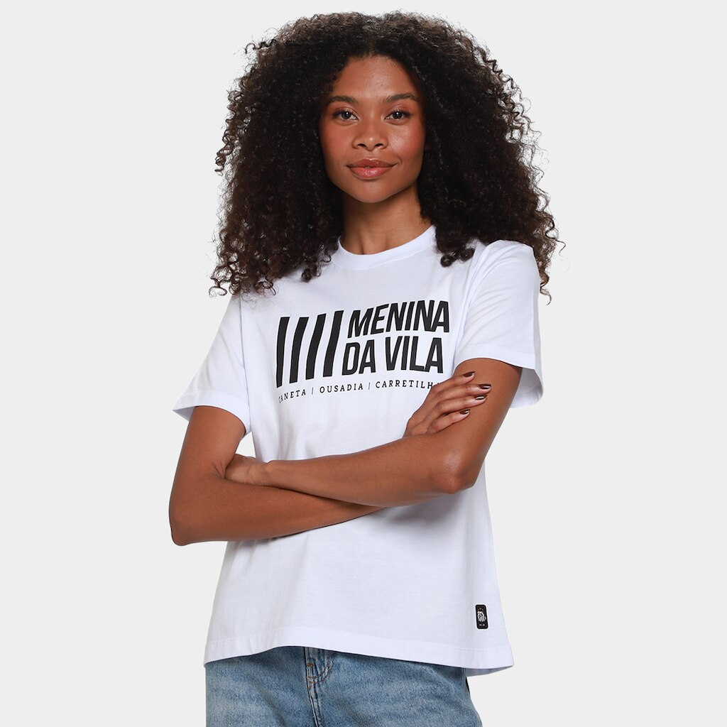 Camiseta Santos Menina Da Vila Feminina