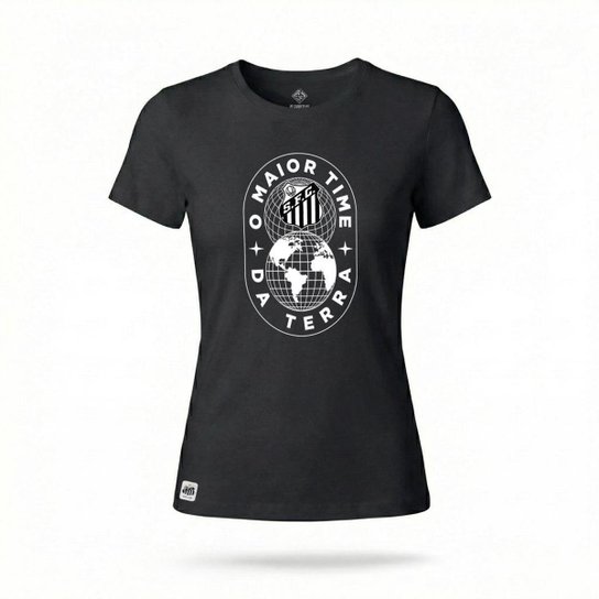 Camiseta Santos | O MAIOR TIME DA TERRA - Feminina | Zé Carretilha