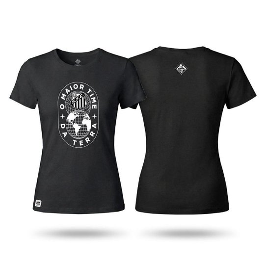 Camiseta Santos | O MAIOR TIME DA TERRA - Feminina | Zé Carretilha