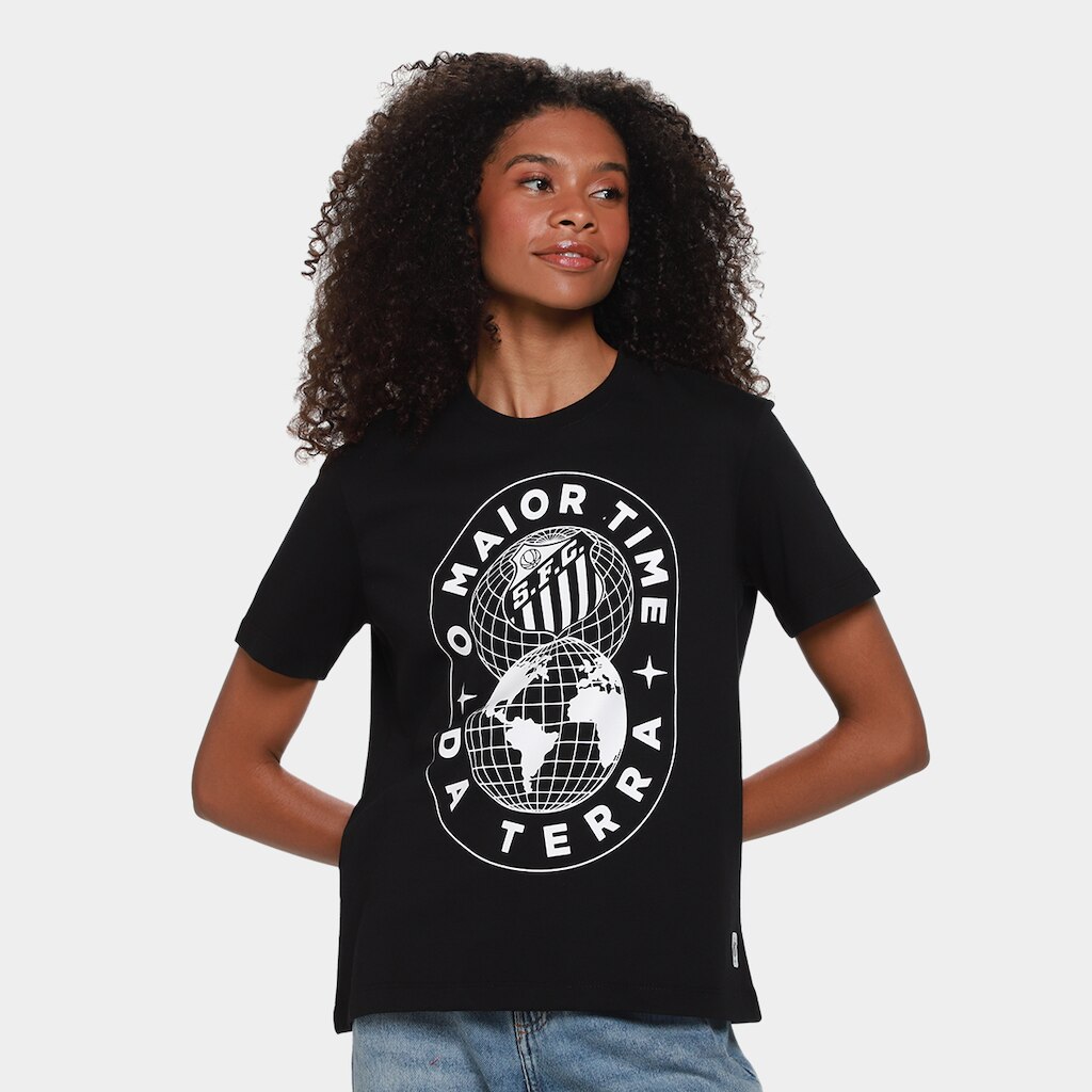 Camiseta Santos O Maior Time Da Terra Feminina