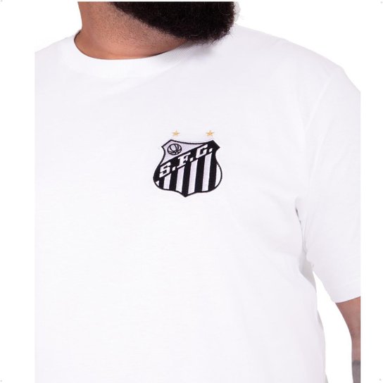 Camiseta Santos Oficial Classic Algodão Plus Size Masculina