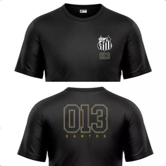 Camiseta Santos Oficial Esportiva Poliéster Masculina