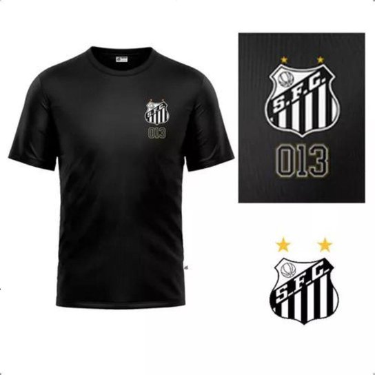 Camiseta Santos Oficial Esportiva Poliéster Masculina