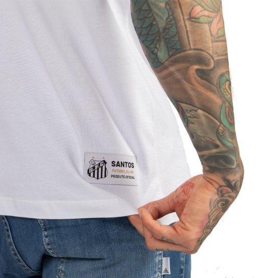 Camiseta Santos Oficial Torcedor Algodão Masculina