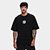 Camiseta Santos Oversized Eterno Masculina - Preto