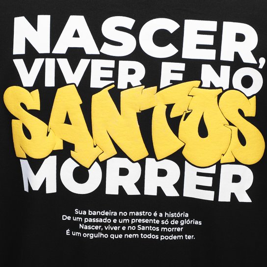 Camiseta Santos Oversized Masculina