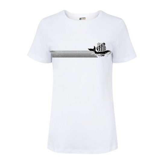 CAMISETA SURF CENTER SANTOS BALEIA FEMININA - BRANCO P