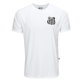 CAMISETA SURF CENTER SANTOS CLASSIC COROA MASCULINO - BRANCO P