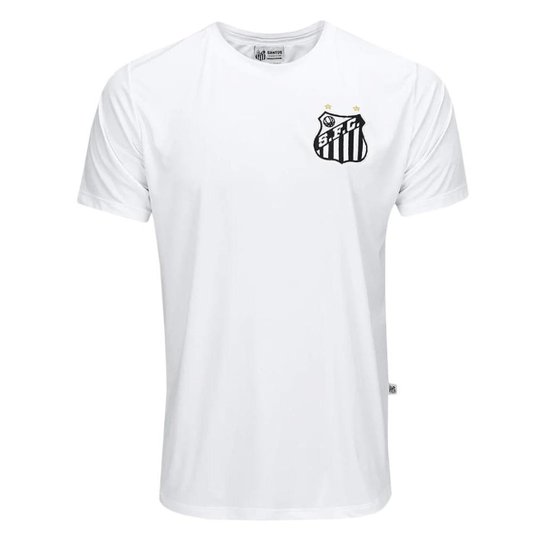 CAMISETA SURF CENTER SANTOS CLASSIC COROA MASCULINO - BRANCO P