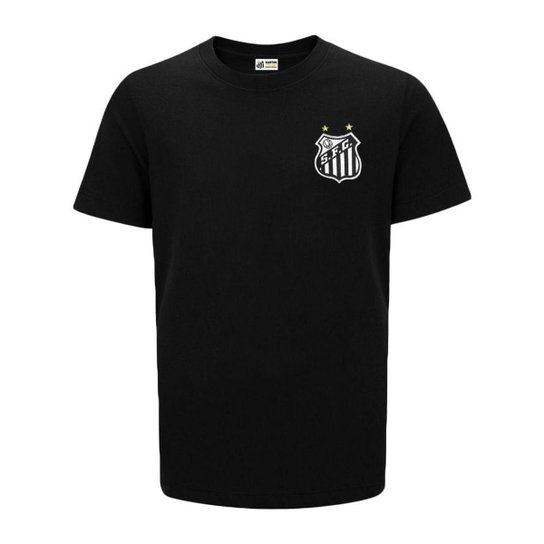 CAMISETA SURF CENTER SANTOS CLÁSSICA JUVENIL - PRETO 10