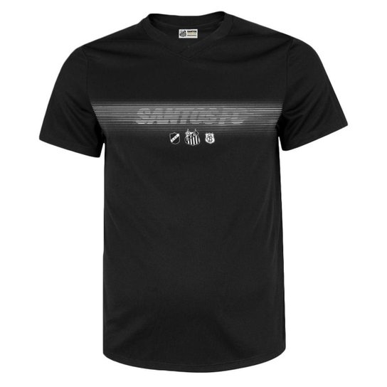 CAMISETA SURF CENTER SANTOS ESPORTIVA INFANTIL - PRETO 08