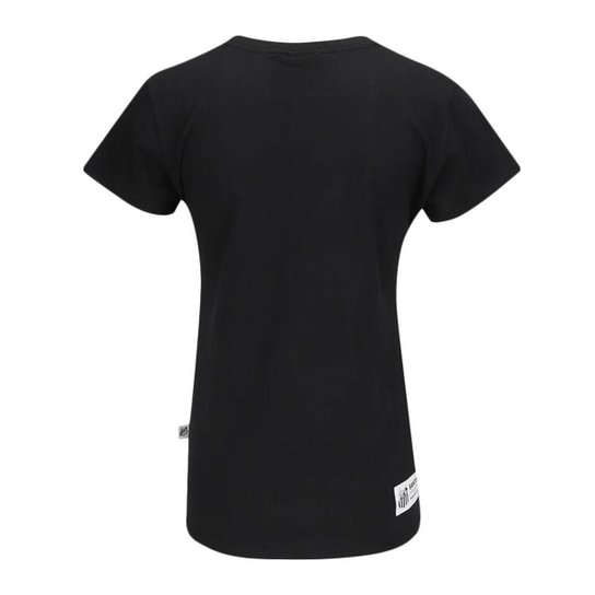CAMISETA SURF CENTER SANTOS NASCER, VIVER E NO SANTOS MORRER FEMININA - PRETO P