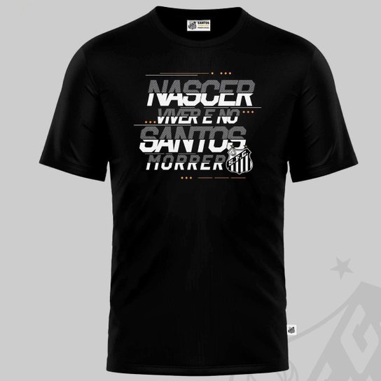 Camsieta Masculina Santos Oficial Esportiva Nascer Viver