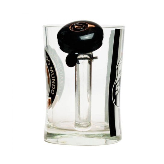 Caneca De Vidro Gigante Com Campainha 650ml - Santos