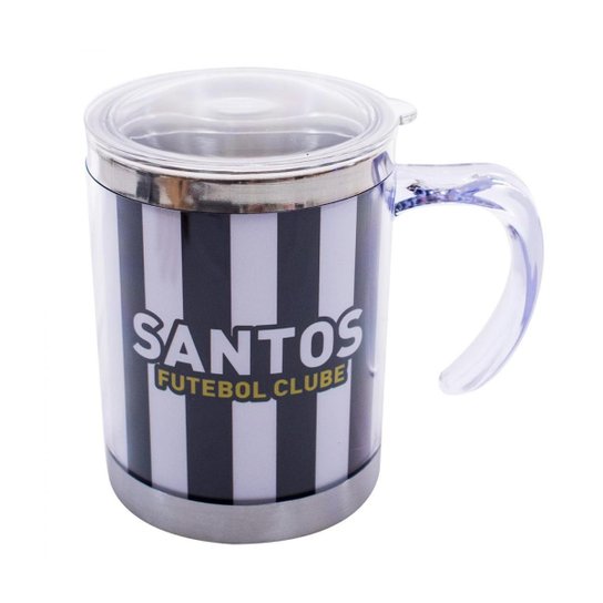 Caneca Térmica Com Tampa 450 Ml - Santos