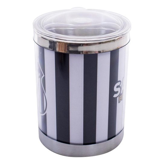 Caneca Térmica Com Tampa 450ml Listrada - Santos