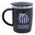 Caneca Térmica Com Tampa 450ml - Santos Preto - Preto