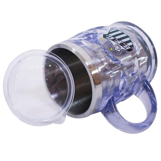 Caneca Térmica Com Tampa Transparente 500ml - Santos