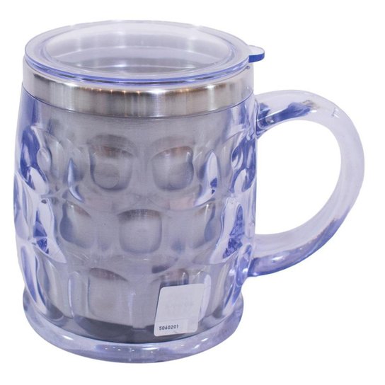 Caneca Térmica Com Tampa Transparente 500ml - Santos