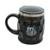Caneca Térmica Relevo Com Tampa 500ML - Santos - Preto