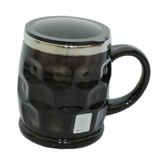 Caneca Térmica Relevo Com Tampa 500ML - Santos