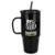 Caneca Vidro Opaca Canudo E Tampa 1200ml - Santos - Preto