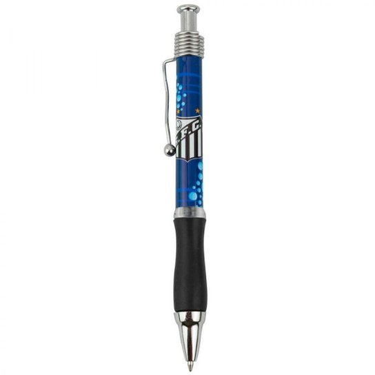 Caneta Esferográfica Roller Ball Azul Santos