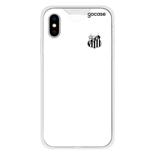 Capa de Celular Santos Uniforme - Para Iphone X - Branco