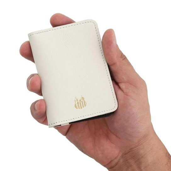 Carteira de Couro Santos 2011 Branco