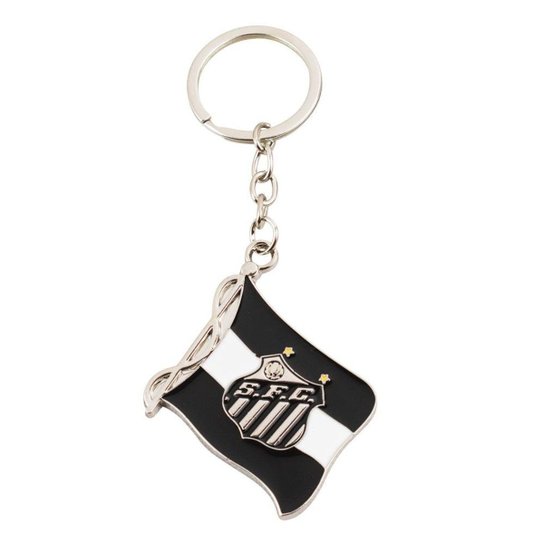 Chaveiro Bandeira Time 5cm - Santos