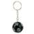 Chaveiro Bola Futebol 4cm - Santos - Preto