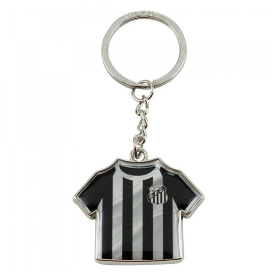 Chaveiro Metal Camisa Time 3.5cm - Santos