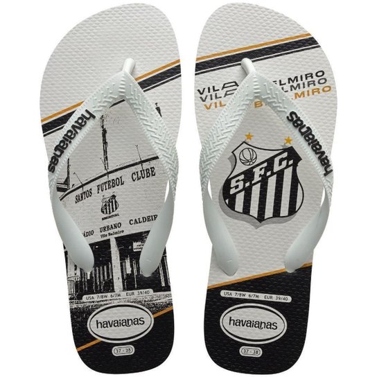 Chinelo Havaianas Top Times Santos Estampa 2024 41483800198