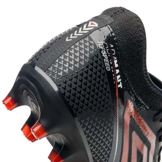 CHUTEIRA CAMPO ADAMANT TOP SPEED U03FB00239-142 - PRETO/VERMELHO 38