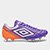 Chuteira Campo Umbro Adamant Master Class Pro Dia De Los Muertos Unissex - Roxo+Laranja