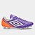 Chuteira Campo Umbro Adamant Master Class Pro Sg Dia de Los Muertos Unissex - Roxo+Laranja