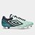 Chuteira Campo Umbro Adamant Master Class Pro Sg Unissex - Verde+Preto