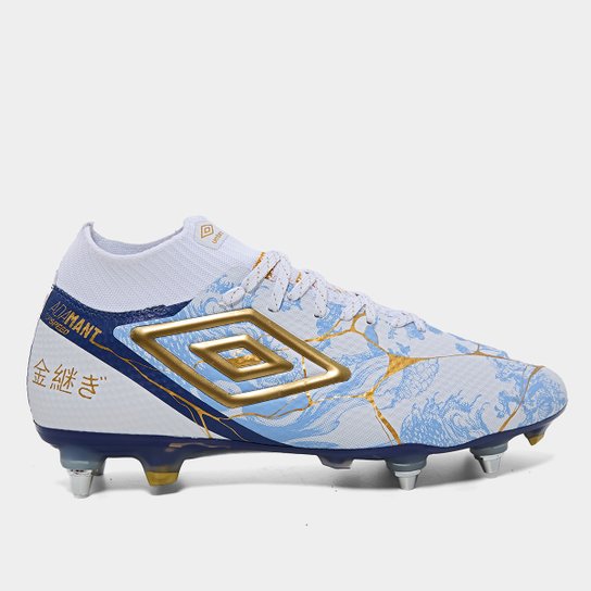 Chuteira Campo Umbro Adamant Top Speed Pro SG Kintsugi Unissex