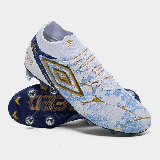 Chuteira Campo Umbro Adamant Top Speed Pro SG Kintsugi Unissex