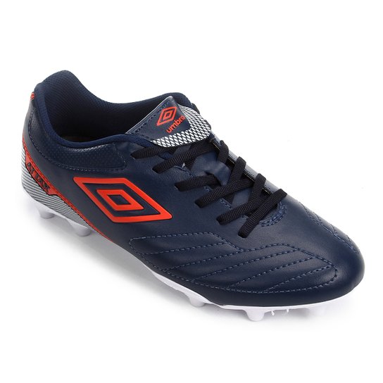 Chuteira Campo Umbro Attak II - Marinho+Prata