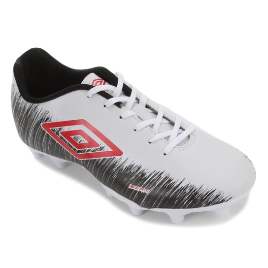 Chuteira Campo Umbro Burn - Preto+Vermelho