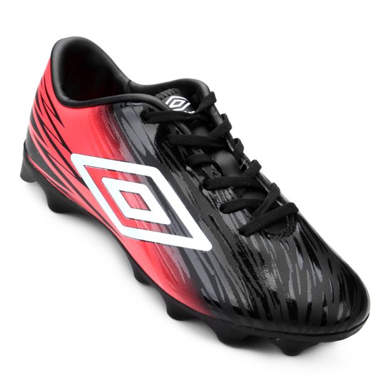 Chuteira Campo Umbro Hit RB - Preto+Branco